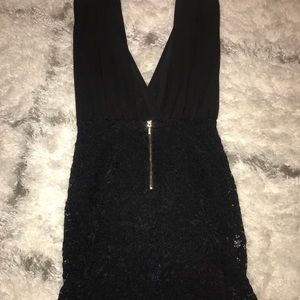XS/S Bebe Backless Lace Dress